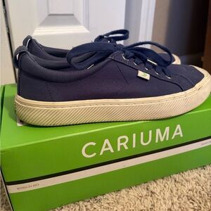 Cariuma Dark Blue Canvas Sneakers